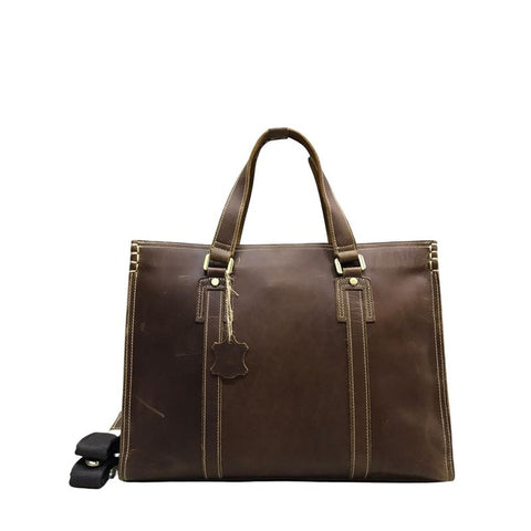 Oiled Leather Single Shoulder Crossbody Bag