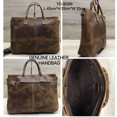 Oiled Leather Single Shoulder Crossbody Bag