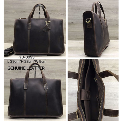 Oiled Leather Single Shoulder Crossbody Bag