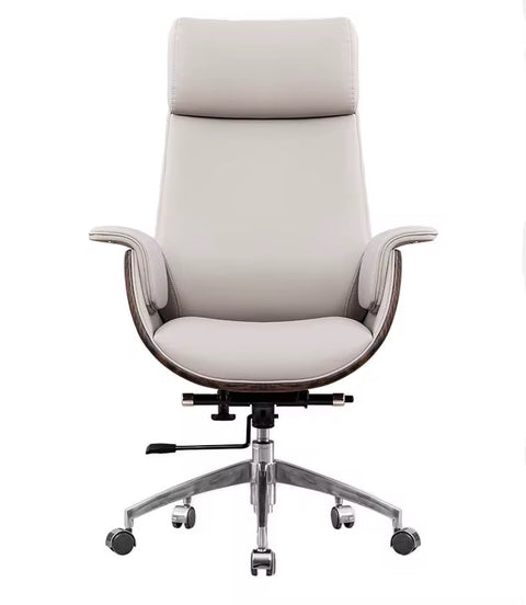 Ergonomic Reclining Executive Office Chair with PU Leather