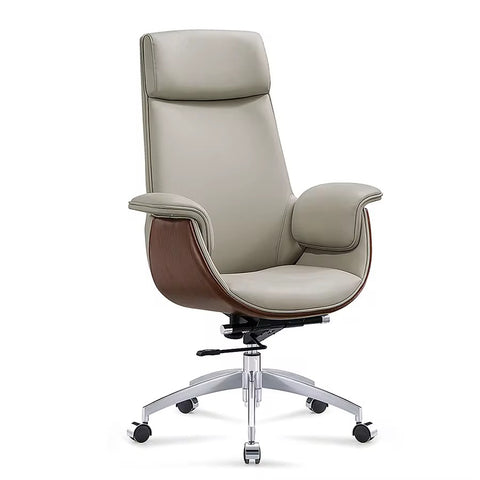 Ergonomic Reclining Executive Office Chair with PU Leather