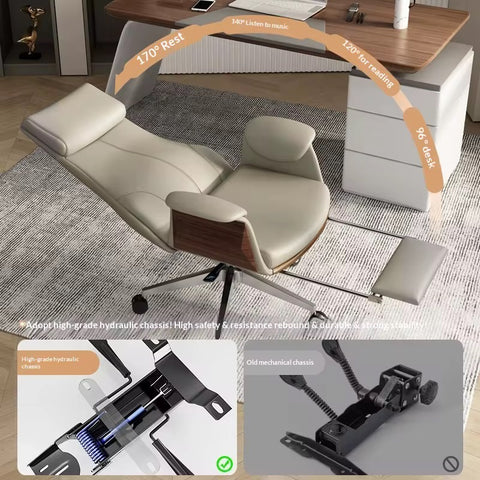 Modern Lightweight Luxury Office Chair – High-Design Adjustable Executive Boss Chair