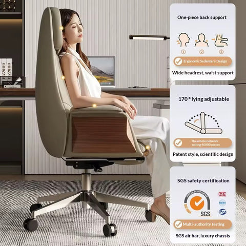 Modern Lightweight Luxury Office Chair – High-Design Adjustable Executive Boss Chair