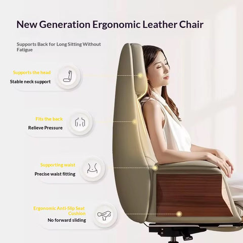 Modern Lightweight Luxury Office Chair – High-Design Adjustable Executive Boss Chair
