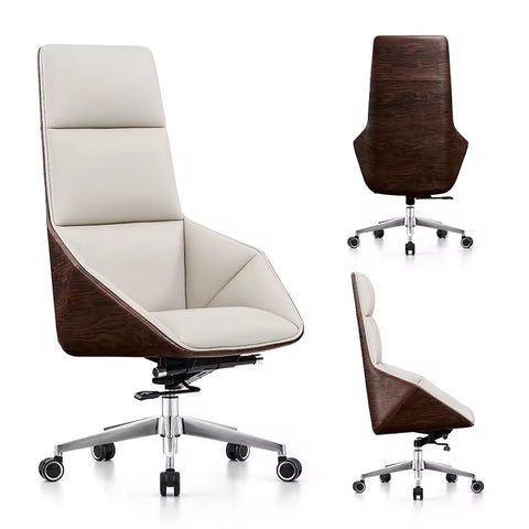 Modern Minimalist Executive Boss Chair – Comfortable Home Office Swivel Study Chair