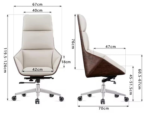 Modern Minimalist Executive Boss Chair – Comfortable Home Office Swivel Study Chair