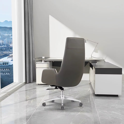 Luxury High-Back Executive PU Office Chair