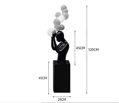 Abstract Human Figure Floor Lamp