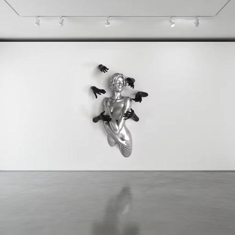 Resin 3D Wall Woman Sculpture