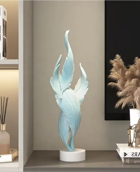 Decorative Resin Feather Sculpture