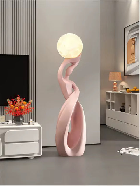 Nordic Resin LED Floor Lamp