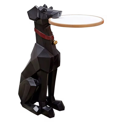 Modern Doberman Resin Sculpture