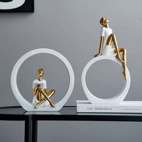 Modern Lady Resin Figurine