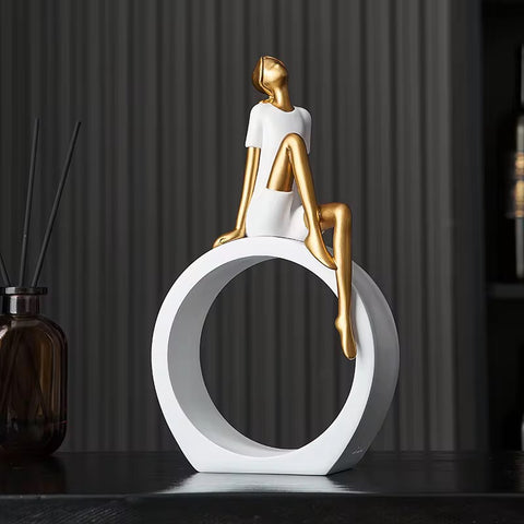 Modern Lady Resin Figurine