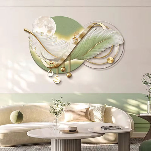 Abstract Feather Animal Wall Art