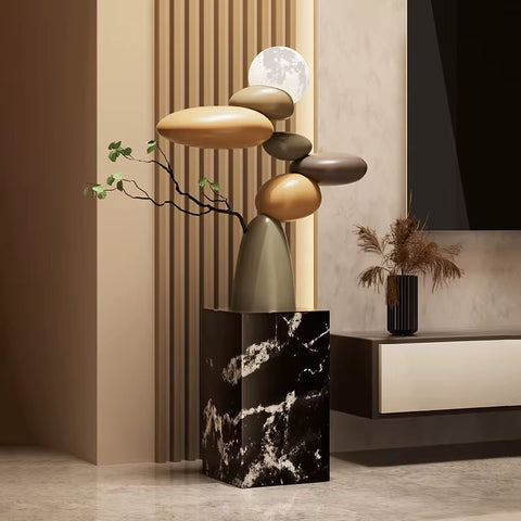 Luxury Round Storage Coffee Table