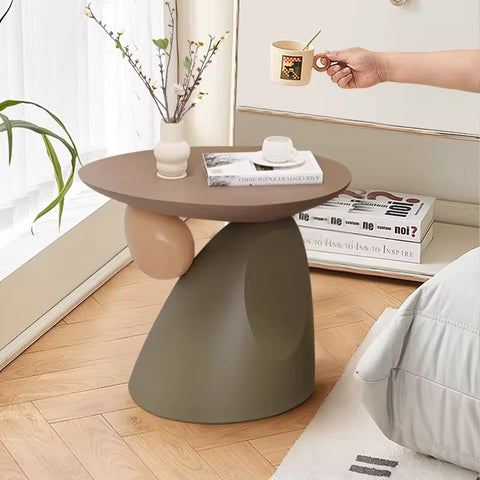Wabi-Sabi Resin Side Table