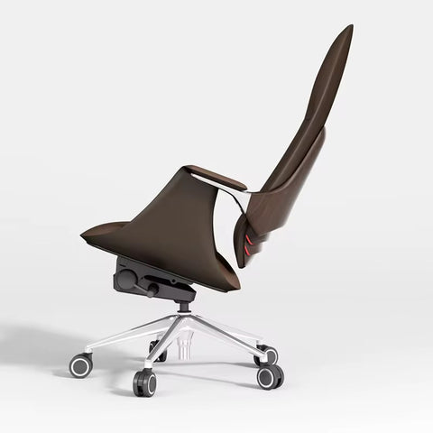 High-Quality Modern Office Staff Chair - Brown