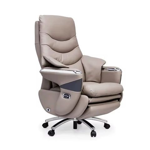 Luxury Super Deluxe 8D Zero Gravity Full Body Massage Chair - Light Khaaki