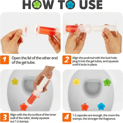 Flower Toilet Cleaner gel