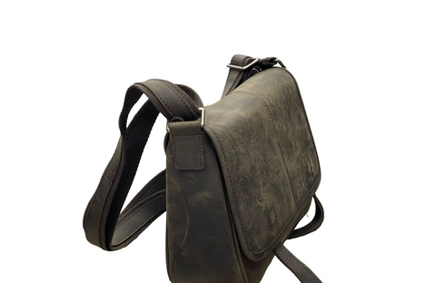 Sovereign Leather Bag: Timeless Utility- Grey