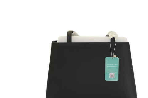 Classic Trapezoid Tote Bag- Black