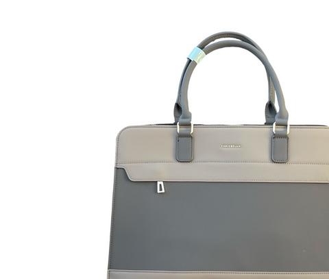 Chrisbella Elegant Women's Laptop Bag (Grey)