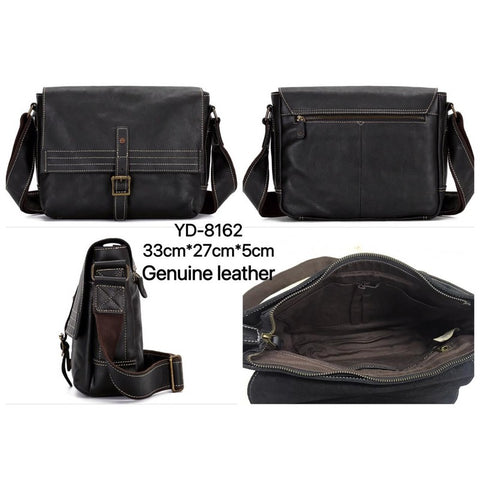 Leather Satchel Bag Messenger Bag for Men