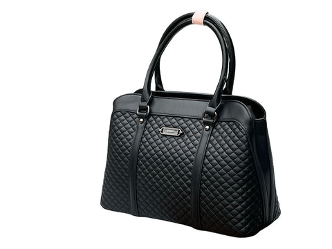 BAGCO Sovereign Quilt Satchel- Black