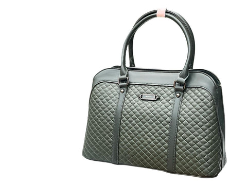 BAGCO Sovereign Quilt Satchel- Dark Green