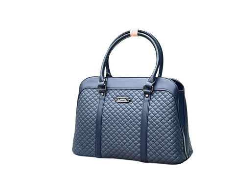 BAGCO Sovereign Quilt Satchel- Blue