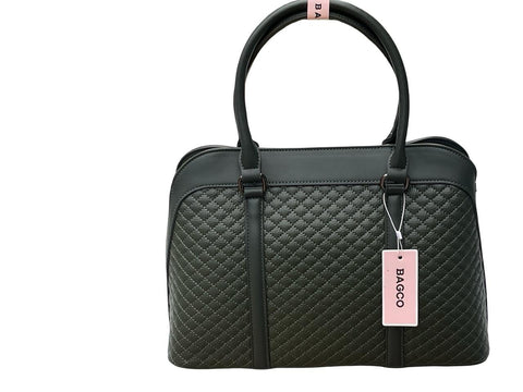 BAGCO Sovereign Quilt Satchel- Dark Green