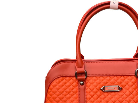 BAGCO Sovereign Quilt Satchel- Orange