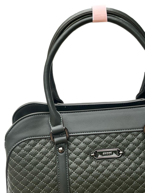 BAGCO Sovereign Quilt Satchel- Dark Green