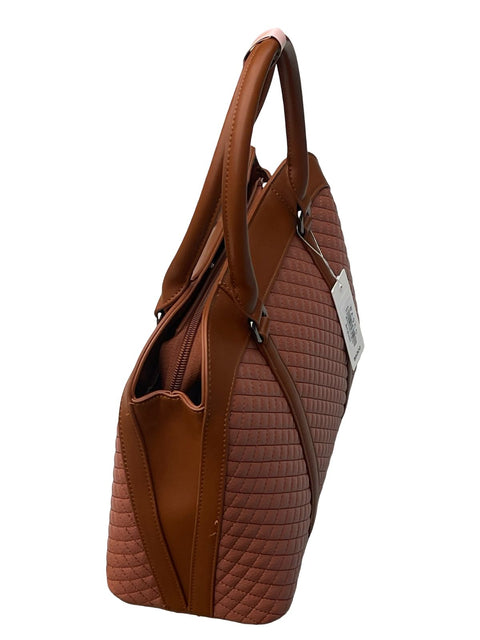 BAGCO Sovereign Quilt Satchel- Brown