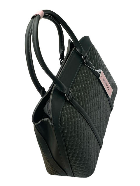 BAGCO Sovereign Quilt Satchel- Black