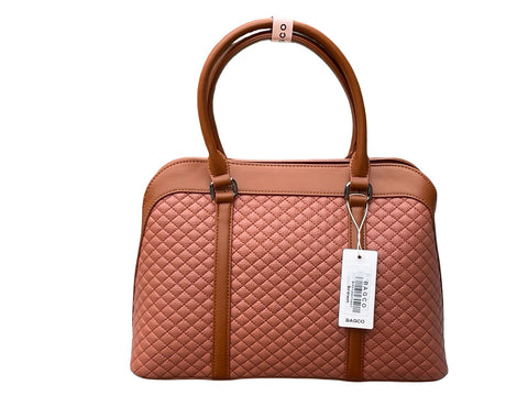 BAGCO Sovereign Quilt Satchel- Brown