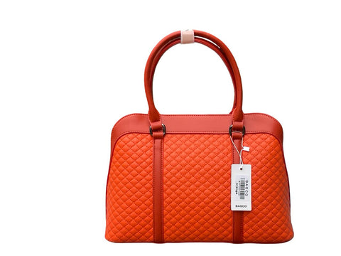 BAGCO Sovereign Quilt Satchel- Orange
