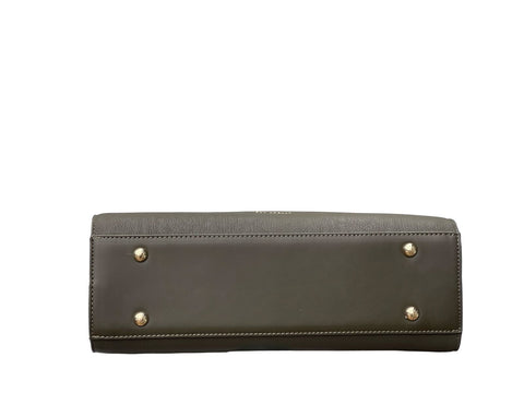 Eloise Leather Satchel- Grey