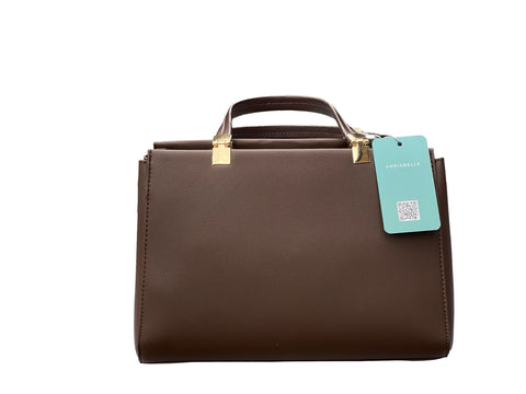 Sovereign Leather Satchel- Dark Brown