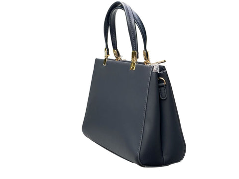Sovereign Leather Satchel- Blue