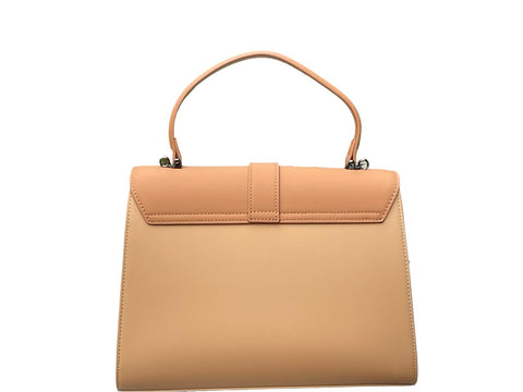 Ethereal Dual-Tone Leather Satchel- Light Brown