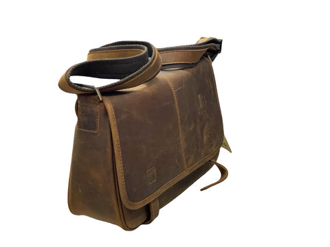 Sovereign Leather Bag: Timeless Utility- Brown