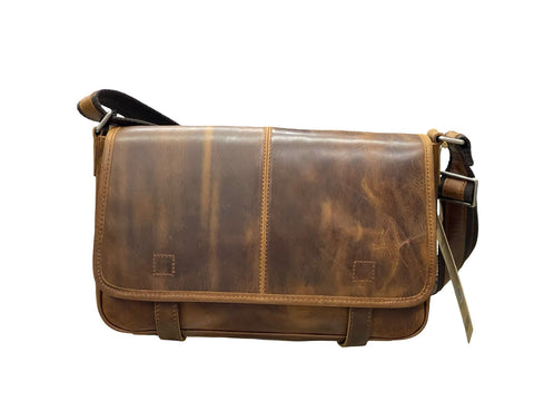 Sovereign Leather Bag: Timeless Utility- Brown