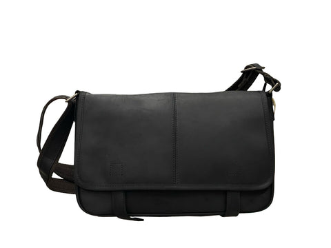 Sovereign Leather Bag: Timeless Utility- Black