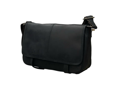 Sovereign Leather Bag: Timeless Utility- Black