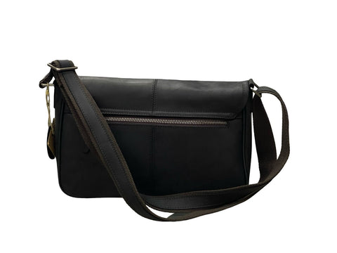 Sovereign Leather Bag: Timeless Utility- Black