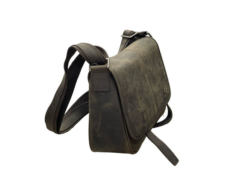 Sovereign Leather Bag: Timeless Utility- Grey
