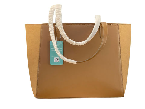 Classic Canvas Handbag- Brown