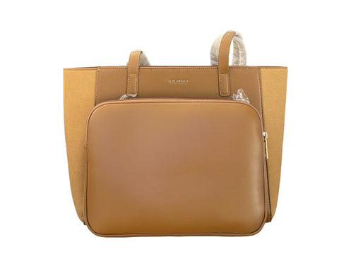 Classic Canvas Handbag- Brown